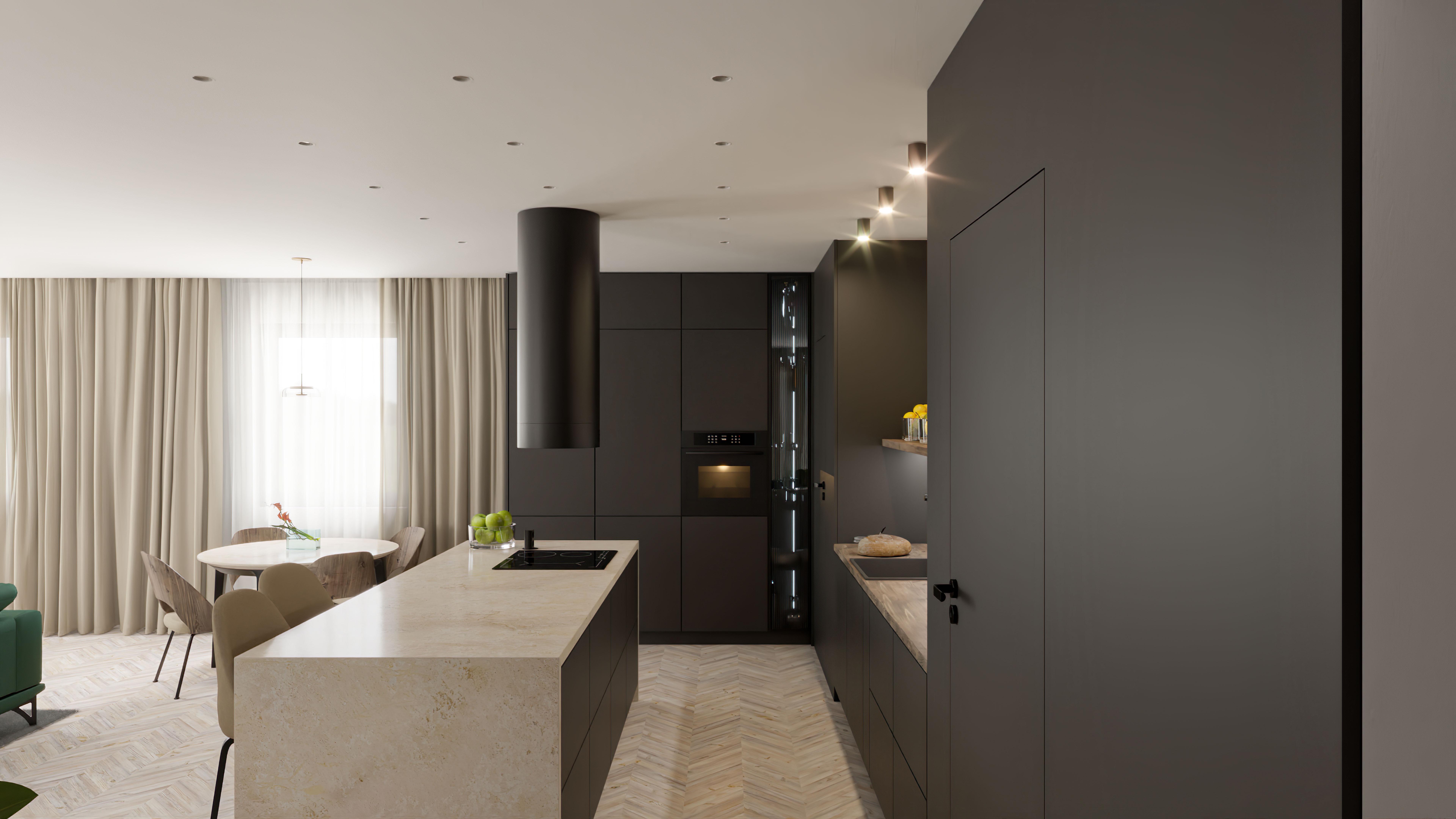 DM dizajn-Moderna kuchyna interier RD Cadca