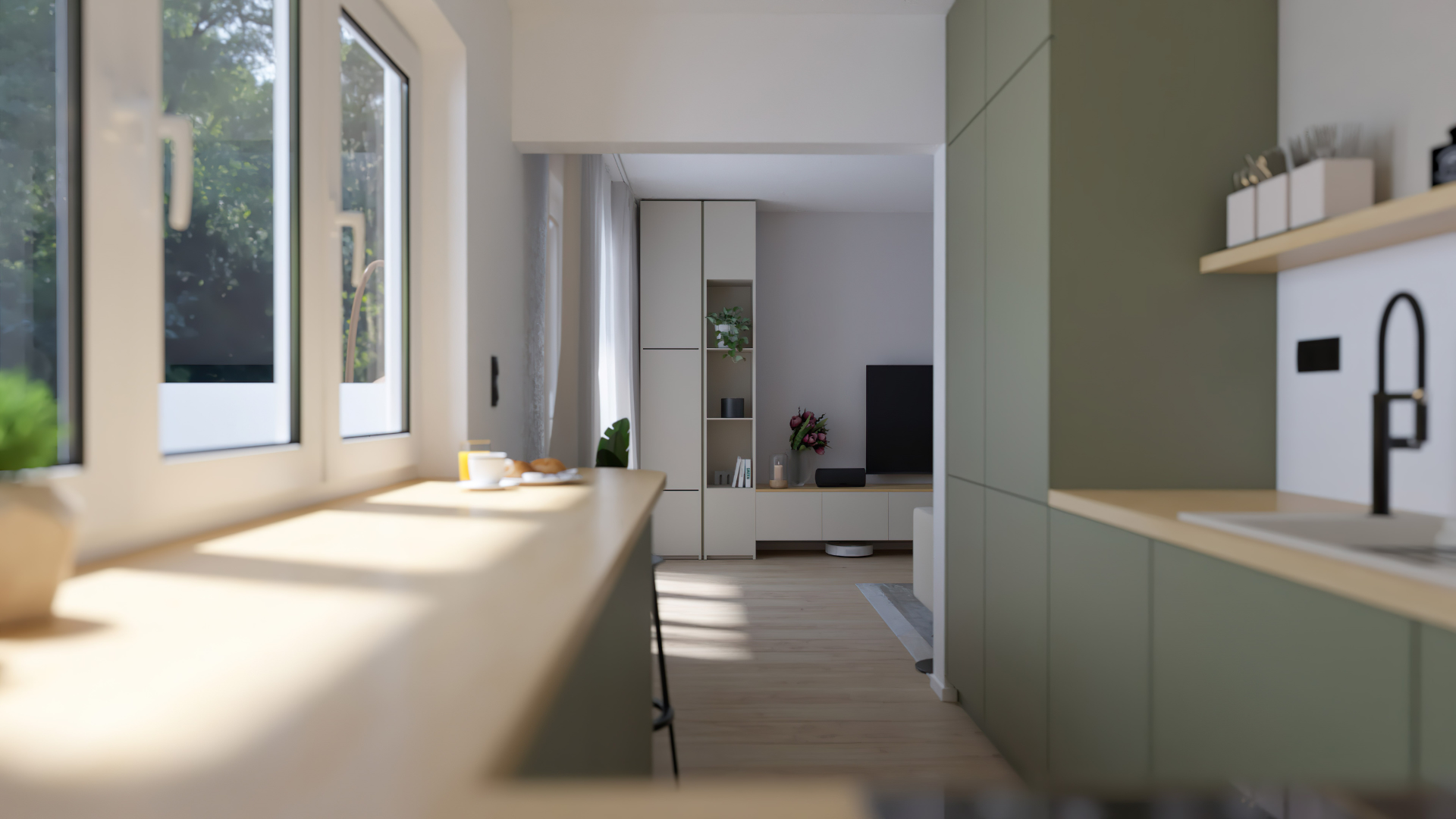 PROJEKTY - Nadherna OLIVOVA - rekonstrukcia 2i bytu v Martine